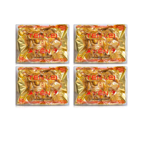 Golden Edible Bird's Nest – Red Label, Small Broken – 100g x 4 Boxes
