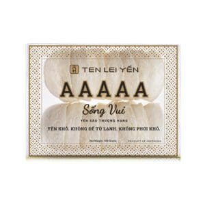 Sống Vui - Yến Sào Trắng Thượng Hạng (AAAAA) (Premium Natural White Edible Bird’s Nest) 100 Grams