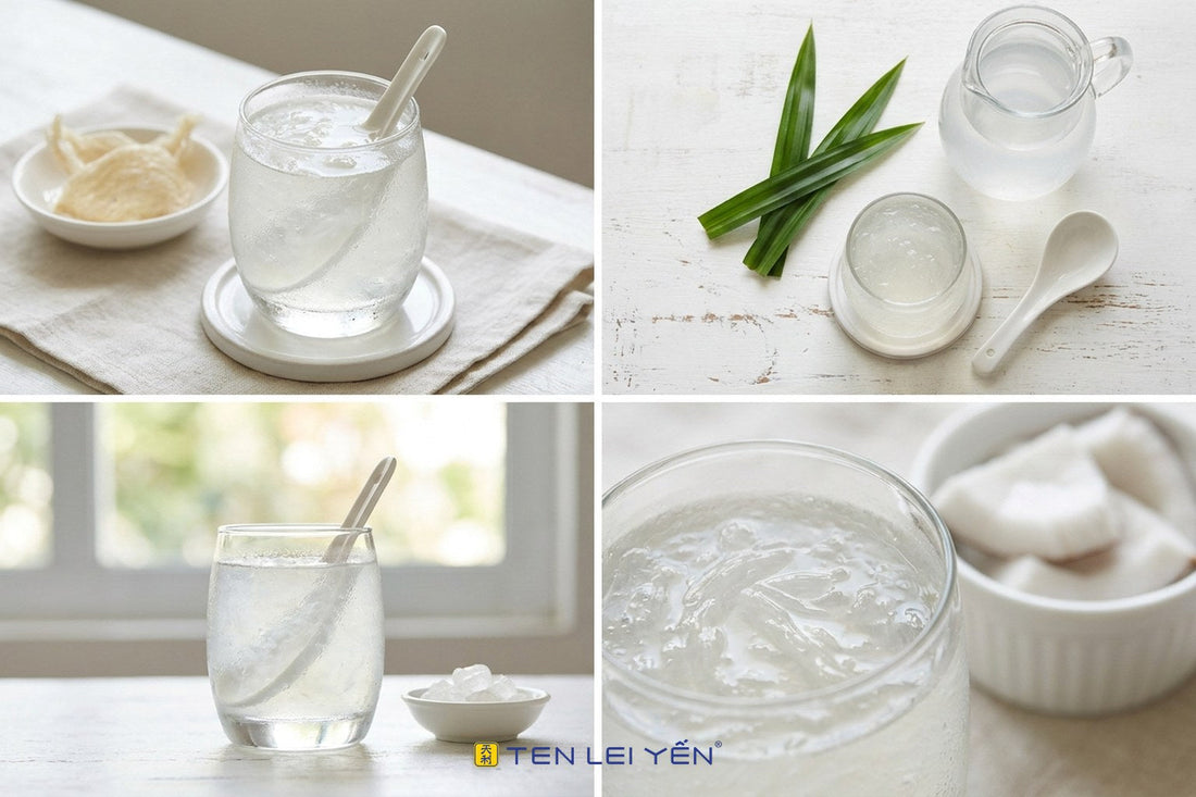A Cool Glass of Bird's Nest and Coconut Water