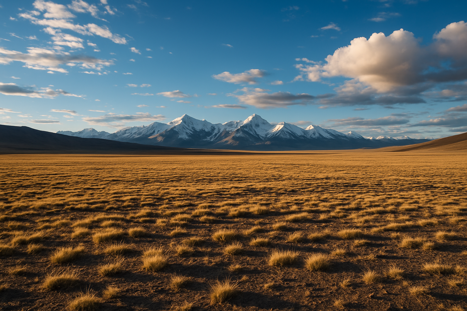 Sweeping view of the Nagqu high-altitude alpine plateau in Tibet, the origin region for wild Cordyceps sinensis