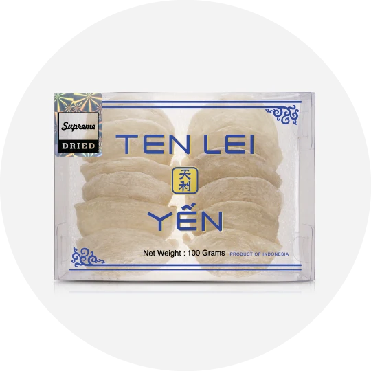 Ten Lei Yen Blue Label Birds Nest 100 Grams Collection