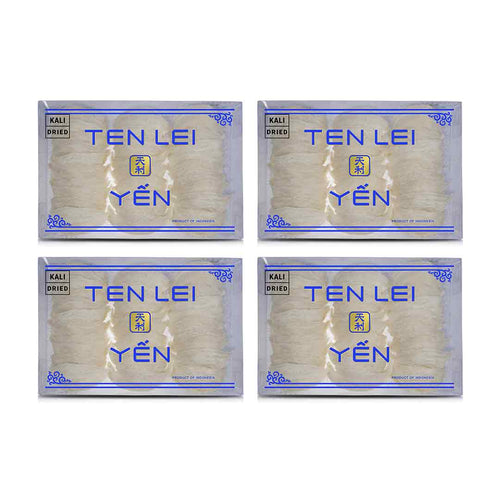 White Edible Bird's Nest – Blue Label Kali – 250g x 4 Boxes
