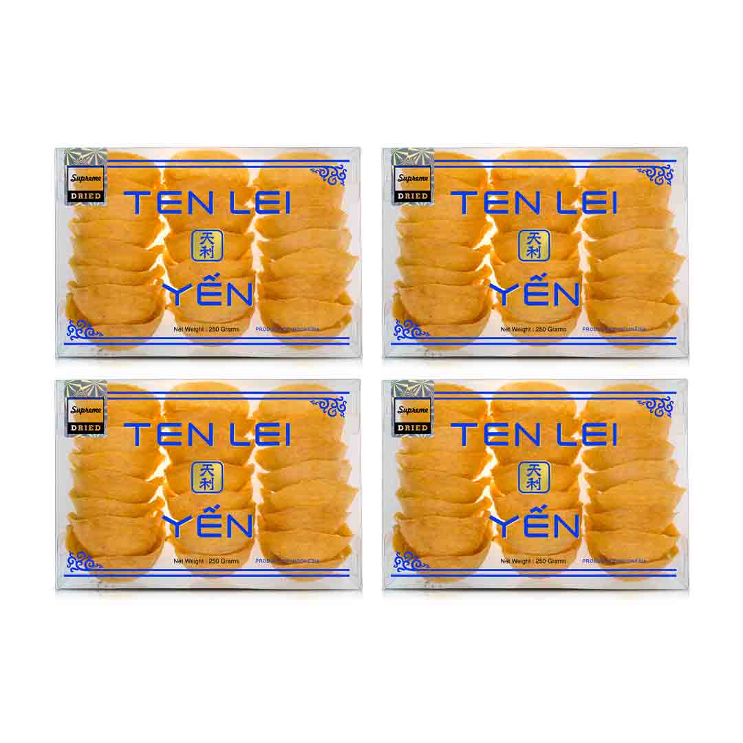 Blue Label Supreme Golden Edible Bird's Nest | 250 Grams (4 Boxes)