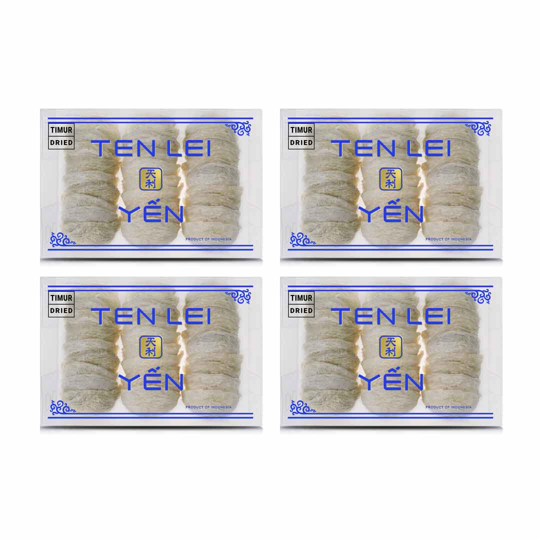 Ten Lei Yen Blue Label Timur White Edible Bird's Nest 250g 4 box