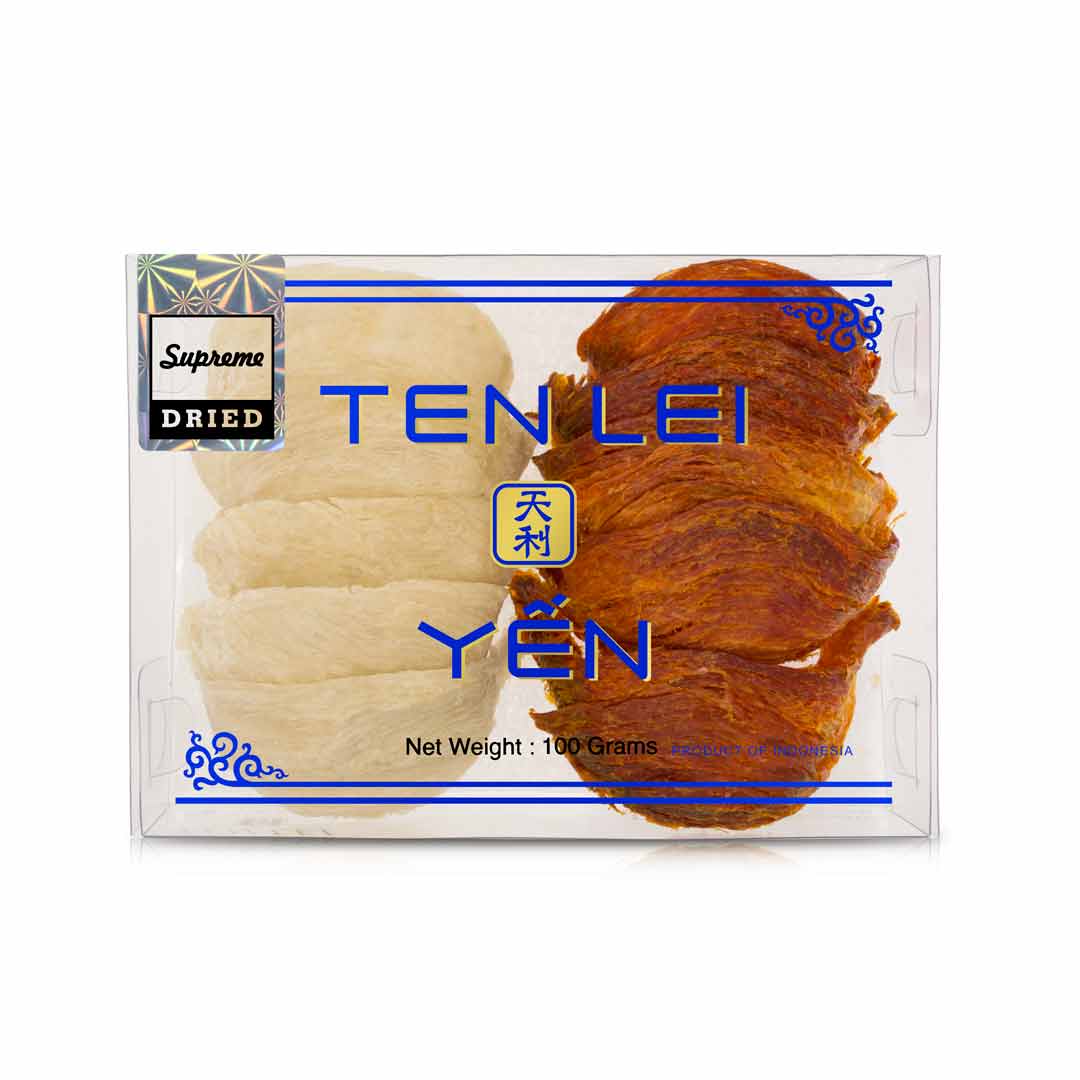Blue Label Supreme White and Red Edible Bird's Nest | 100 Grams