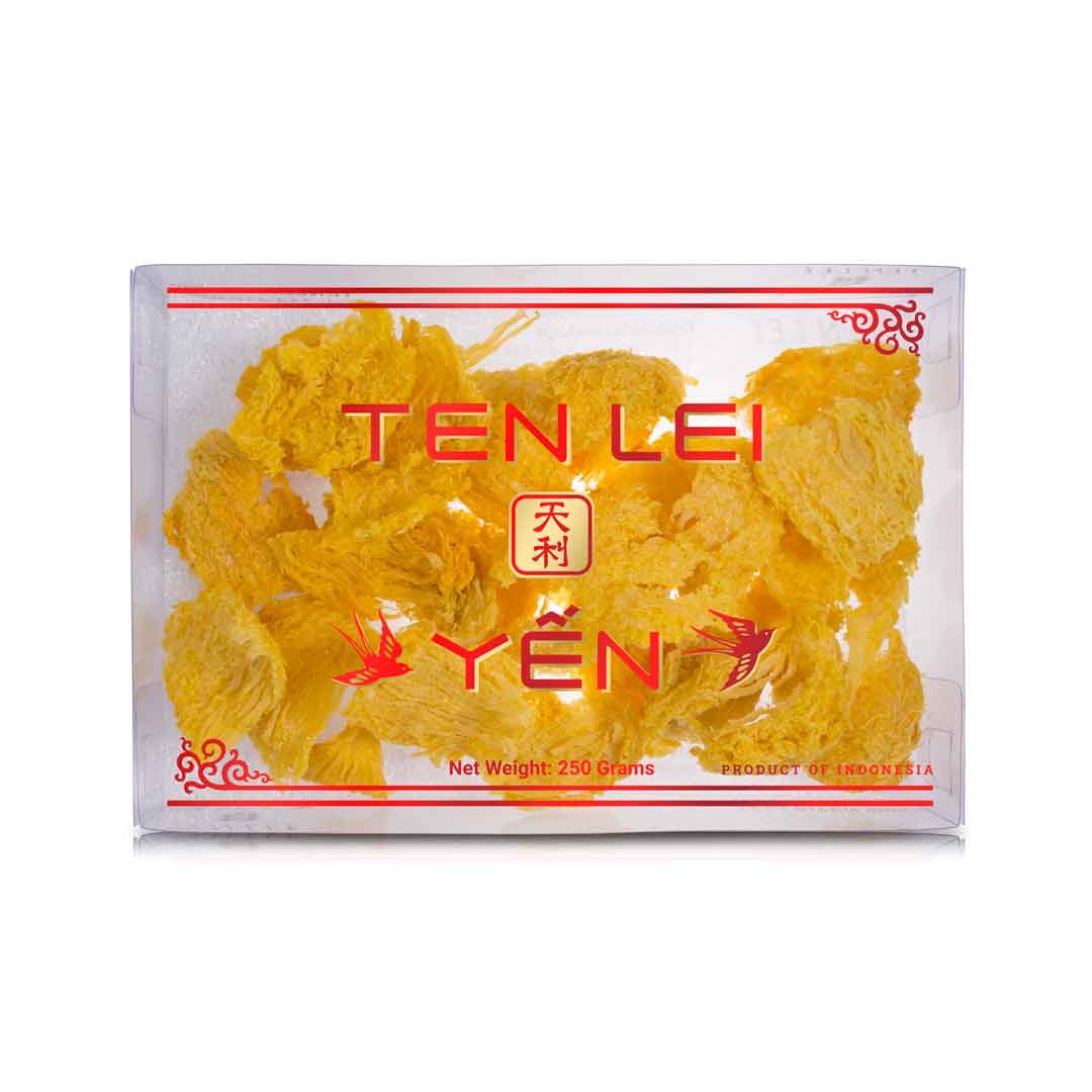 Red Label Medium Broken Golden Edible Bird's Nest | 250 Grams