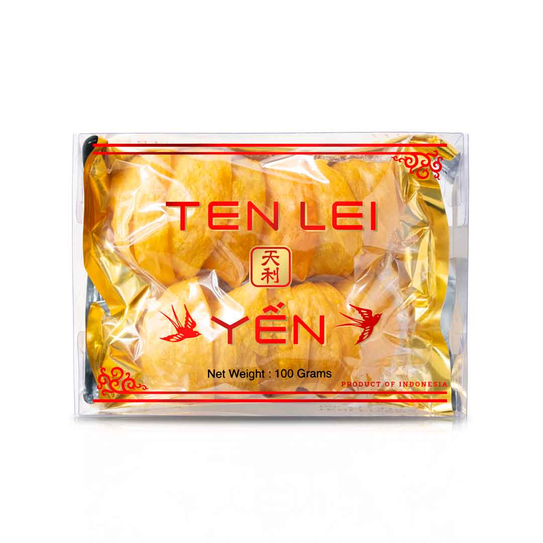 Red Label Large Broken Golden Edible Bird's Nest | 100 Grams