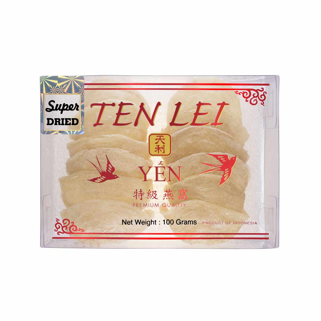 Red Label Super Dried White Edible Bird's Nest | 100 Grams
