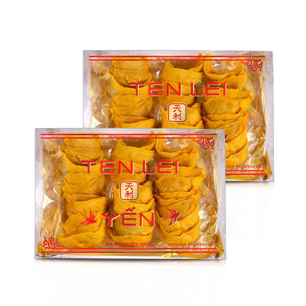Golden Edible Bird's Nest – Red Label, Large Broken – 250g x 2 Boxes