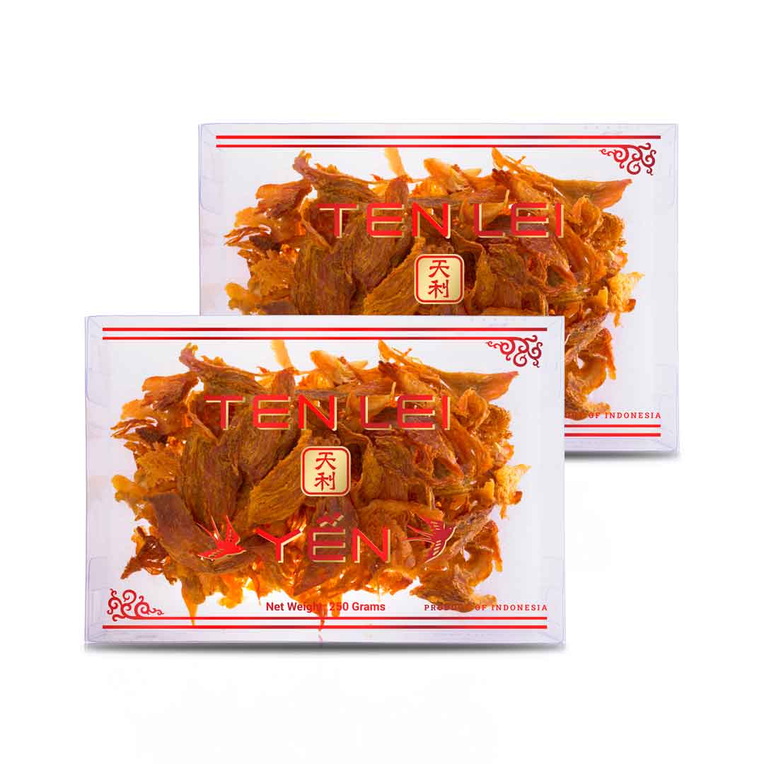 Red Label Medium Broken Red Edible Bird's Nest | 250 Grams (2 Boxes)