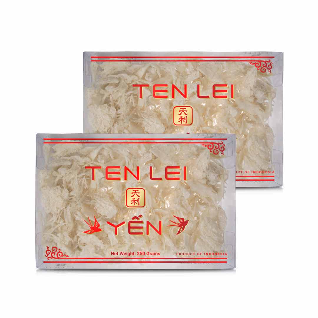 Red Label Small Broken White Edible Bird's Nest | 250 Grams (2 Boxes)