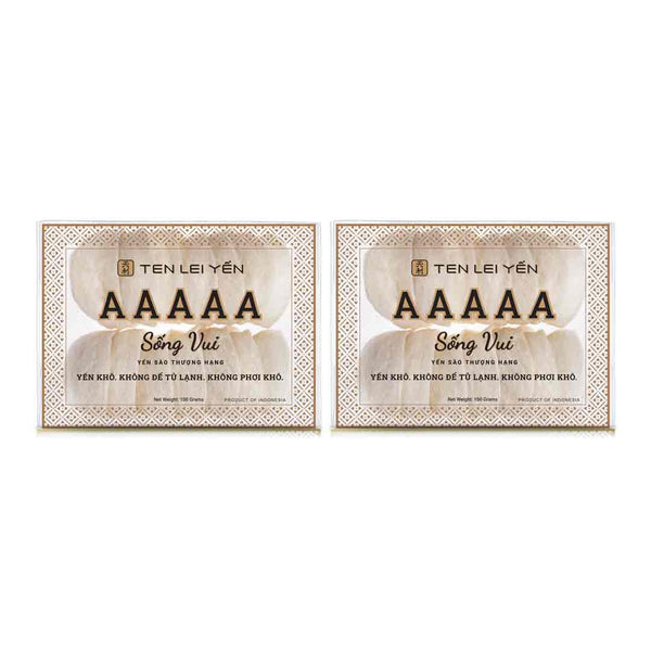 White Edible Bird's Nest, 5A (AAAAA) – Ten Lei Yen – 100g x 2 Boxes