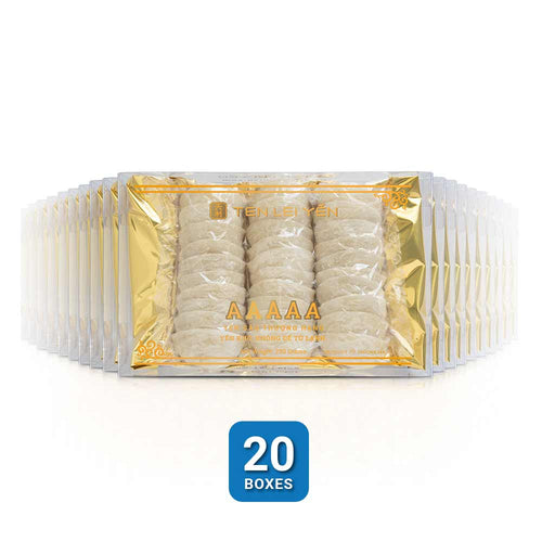 White Edible Bird's Nest, 5A (AAAAA) – Ten Lei Yen – 250g x 20 Boxes