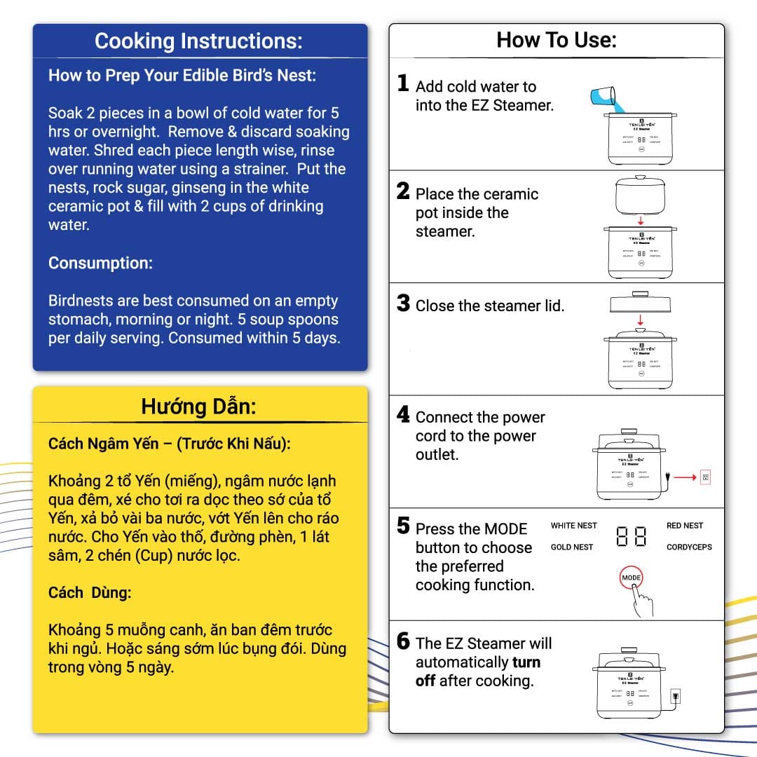 Ten Lei Yến EZ Steamer